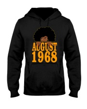 August 1968 54th Birthday 54 Years Old Black Women Girls Hooded Sweatshirt tile