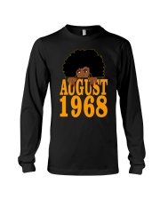 August 1968 54th Birthday 54 Years Old Black Women Girls Long Sleeve Tee tile