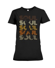 Soul Afro Funk Disco Dancing Themed 70s 80s Retro Style Premium Fit Ladies Tee tile