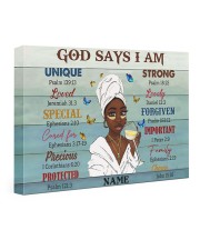 God Says I Am canvas-wrap-print tile