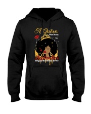 A Queen Was Born In September Happy Birthday Afro Black Hooded Sweatshirt tile