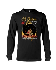 A Queen Was Born In September Happy Birthday Afro Black Long Sleeve Tee tile