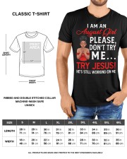 I Am A August Girl Don't Try Me Try Jesus Birthday Afro Classic T-Shirt custom-t-shirts-classic-lifestyle-front-198