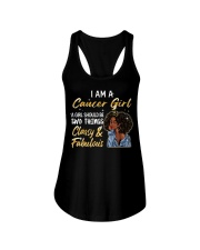 Cancer Girl Classy & Fabulous Black Queen Afro Melanin Ladies Flowy Tank tile