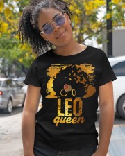 Leo Queen Afro Born In July 23 to August 22 Birthday Classic T-Shirt apparel-classic-tshirt-lifestyle-front-248