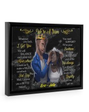 We're A Team black-floating-framed-canvas-wrap-print tile