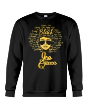 Leo Queen Birthday Blackwomen Zodiac Signs Afro Hair Crewneck Sweatshirt tile