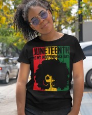 Juneteenth Is My Independence Day Dope Girl Afro Black Queen Classic T-Shirt apparel-classic-tshirt-lifestyle-front-248