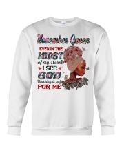 November Queen Birthday Born In January Black African Queen Crewneck Sweatshirt tile