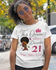 This Queen Was Born On December 21 Afro Girl Natural Hair Classic T-Shirt apparel-classic-tshirt-lifestyle-front-248
