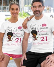 This Queen Was Born On December 21 Afro Girl Natural Hair Classic T-Shirt custom-t-shirts-classic-lifestyle-front-411