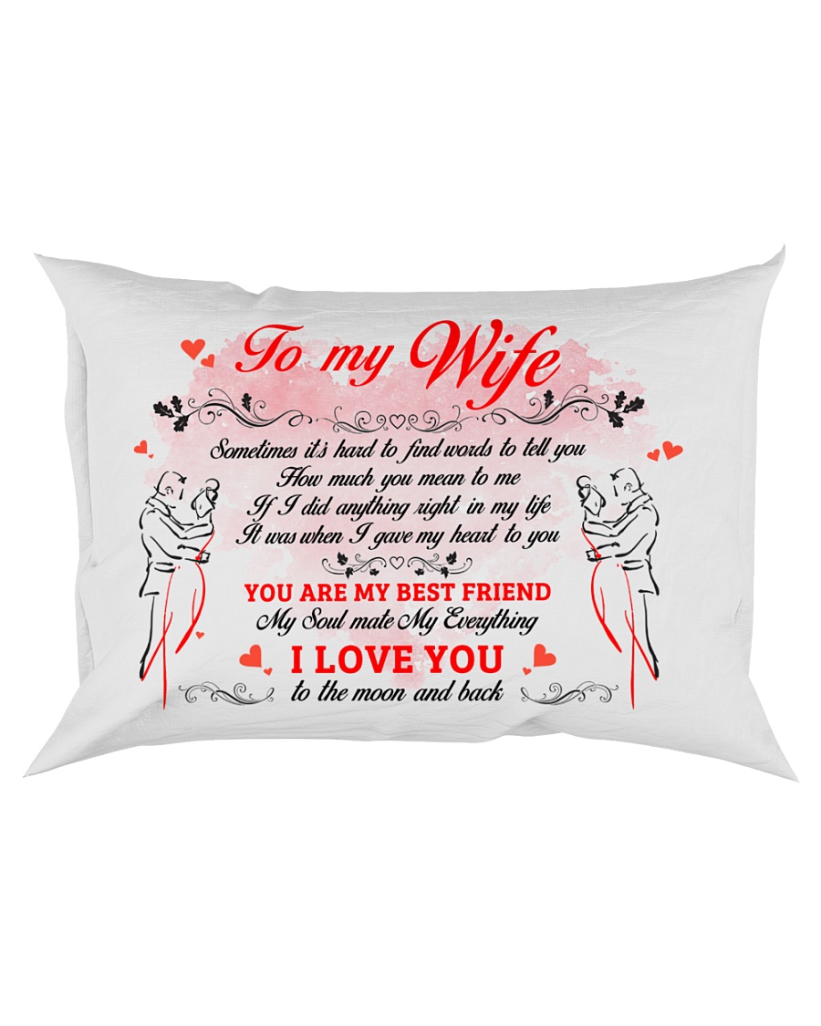 I Love You Find Words To Tell Family Rectangular Pillowcase