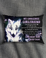 Wolf Girlfriend Good Night Baby Sleep Tight Rectangular Pillowcase aos-pillow-rectangle-front-lifestyle-1