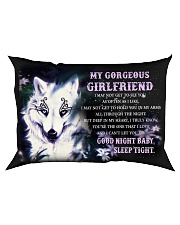 Wolf Girlfriend Good Night Baby Sleep Tight Rectangular Pillowcase front