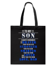 TO MY SON POLICE MUG Tote Bag thumbnail