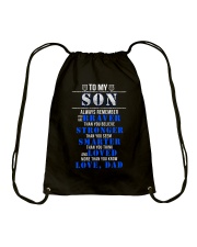 TO MY SON POLICE MUG Drawstring Bag thumbnail