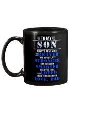 TO MY SON POLICE MUG Mug back