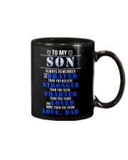 TO MY SON POLICE MUG Mug front