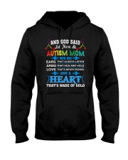 heart made of gold autism mom Hooded Sweatshirt thumbnail