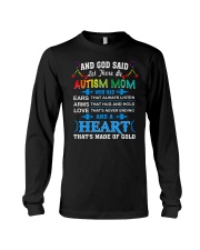 heart made of gold autism mom Long Sleeve Tee thumbnail