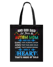 heart made of gold autism mom Tote Bag thumbnail