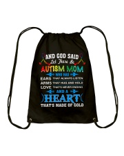 heart made of gold autism mom Drawstring Bag thumbnail