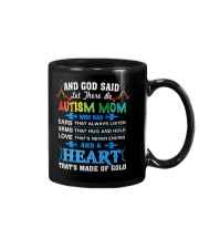 heart made of gold autism mom Mug thumbnail
