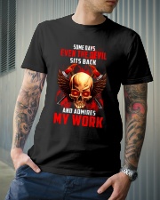 FIREFIGHTER IS MY WORK SHIRT Classic T-Shirt lifestyle-mens-crewneck-front-6