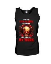 FIREFIGHTER IS MY WORK SHIRT Unisex Tank thumbnail