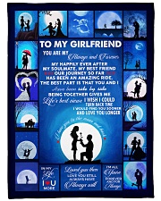 To My Girlfriend You Are My Always And Forever Large Fleece Blanket - 60" x 80" thumbnail