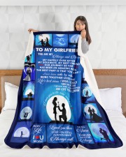 To My Girlfriend You Are My Always And Forever Large Sherpa Fleece Blanket - 60" x 80" aos-sherpa-fleece-blanket-60x80-lifestyle-front-17