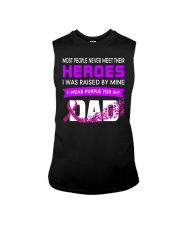 I wear Purple For My Dad Alzheimer awareness Sleeveless Tee thumbnail