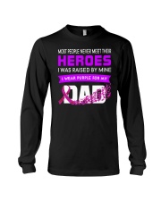 I wear Purple For My Dad Alzheimer awareness Long Sleeve Tee thumbnail
