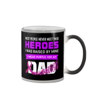 I wear Purple For My Dad Alzheimer awareness Color Changing Mug thumbnail