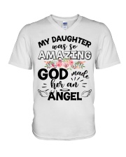 my daughter V-Neck T-Shirt tile