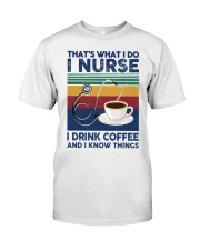 i nurse i drink coffee - vintage Premium Fit Mens Tee tile