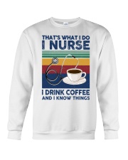 i nurse i drink coffee - vintage Crewneck Sweatshirt tile
