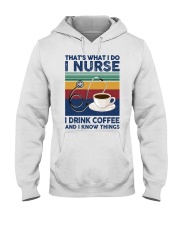 i nurse i drink coffee - vintage Hooded Sweatshirt tile