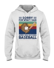 baseball what i say Hooded Sweatshirt tile