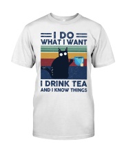 tea cat Premium Fit Mens Tee tile