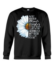way maker miracle worker - daisy Crewneck Sweatshirt tile