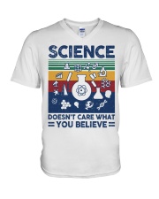 science - vintage V-Neck T-Shirt tile