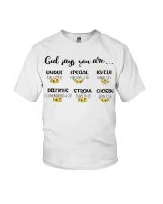 God says you are Youth T-Shirt front