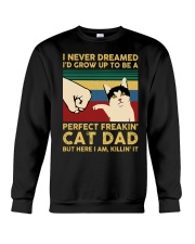 cat dad Crewneck Sweatshirt tile