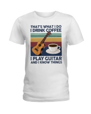 never underestimate woman Ladies T-Shirt tile
