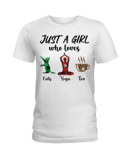 Cats Yoga Tea Ladies T-Shirt tile