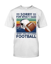 football what i say Premium Fit Mens Tee tile