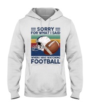 football what i say Hooded Sweatshirt tile