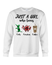 Cats Garden Coffee Crewneck Sweatshirt tile
