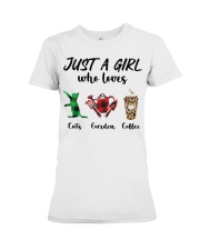 Cats Garden Coffee Premium Fit Ladies Tee tile